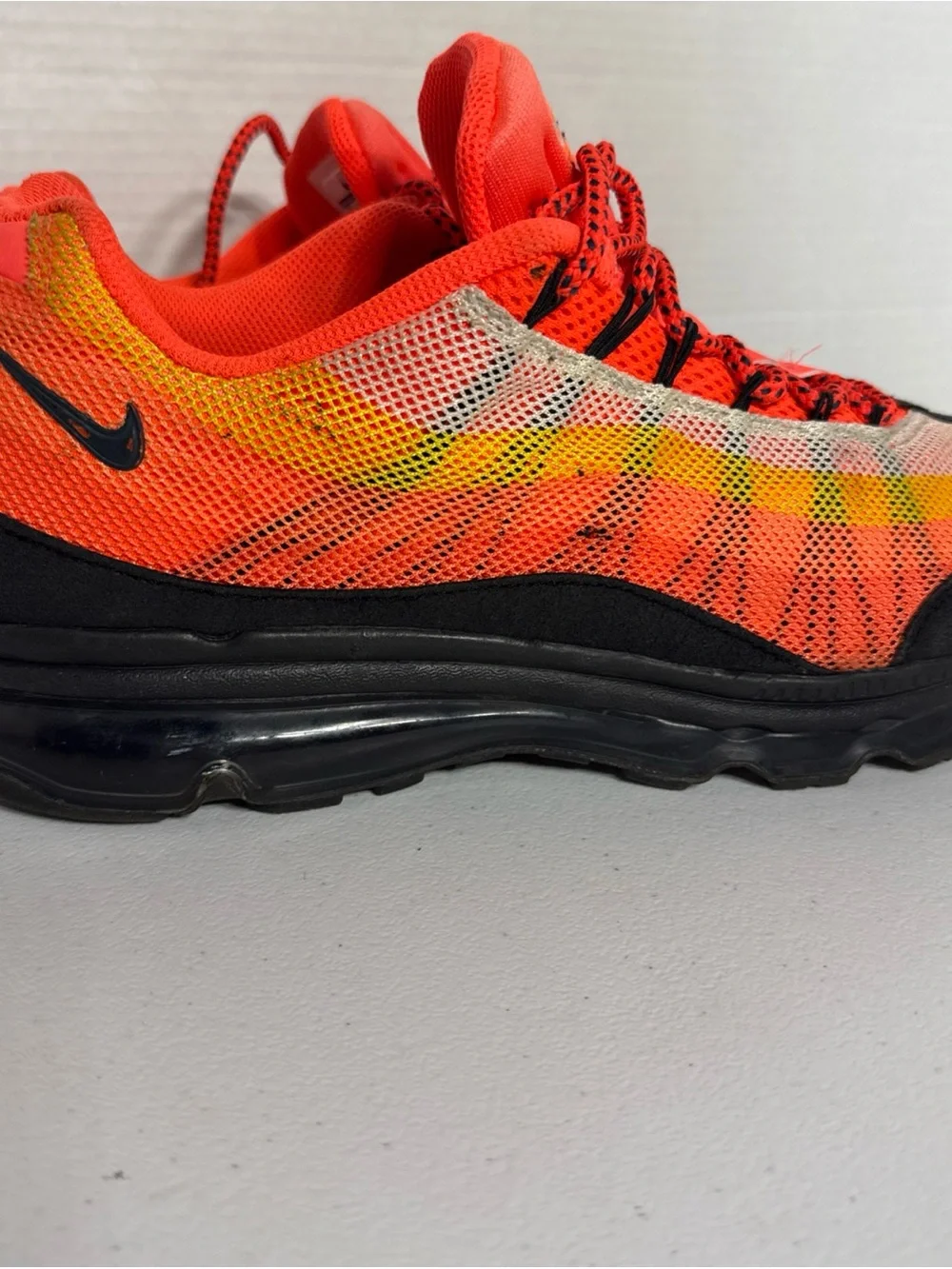 Nike Men’s Air Max Sneakers - Neon Orange, Yellow & Black